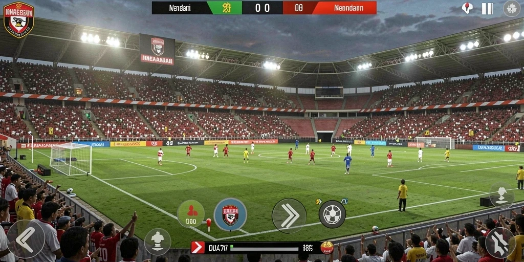Screenshot menunjukkan antarmuka permainan yang menarik.